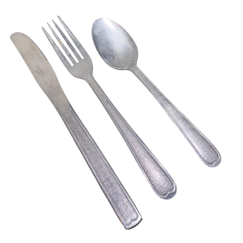 Walco | Stainless Steel | Flatware Silverware Set | 3 Piece Place Setting